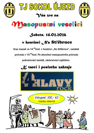 masopustní veselice v hostinci